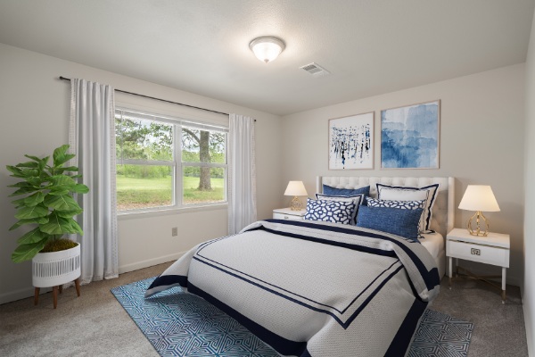 Bedroom With Large Window